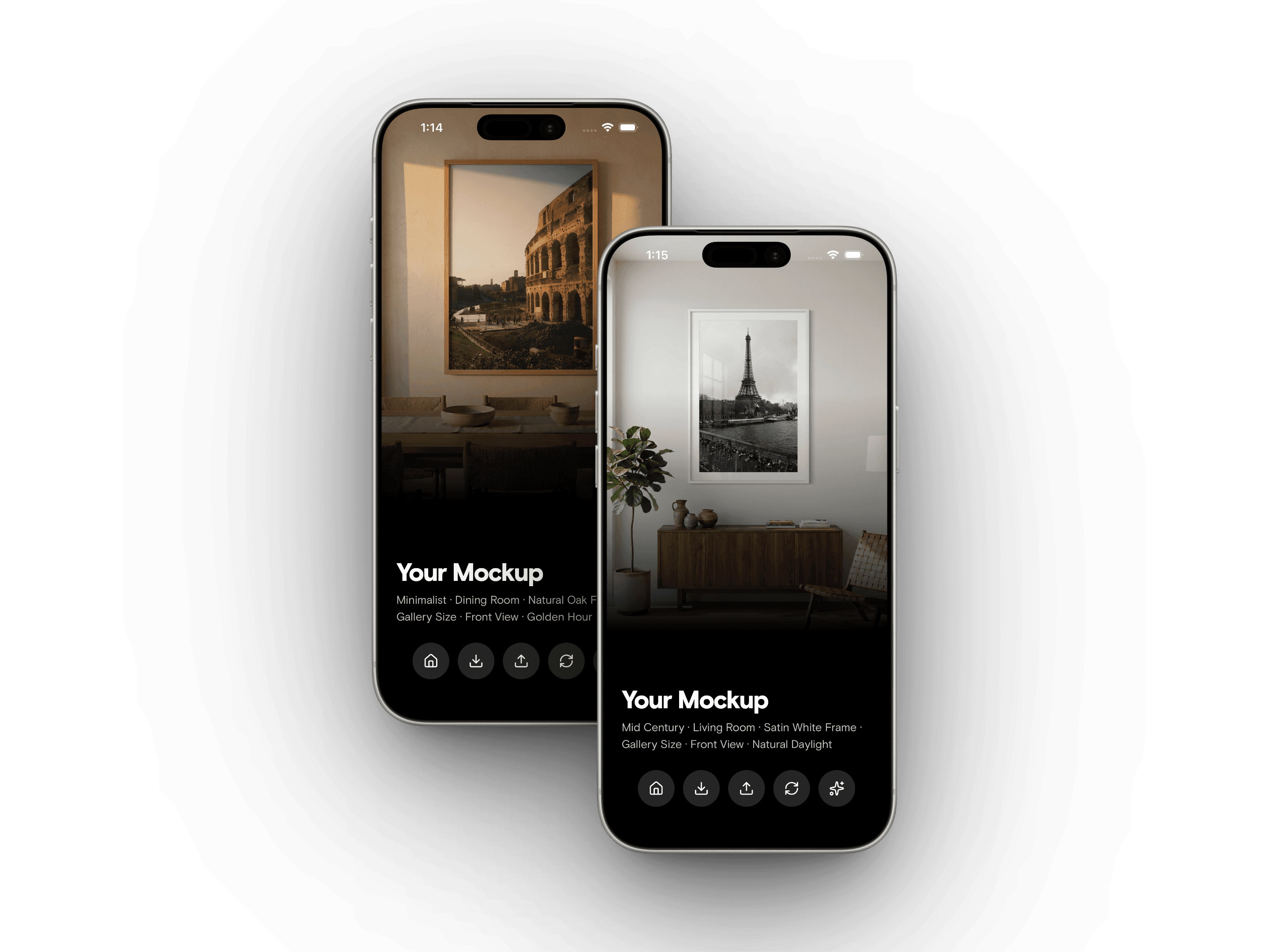 Modern interior design showcase